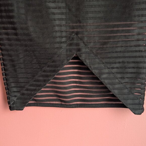 High Waisted Mesh Pencil Skirt - Picture 5 of 5